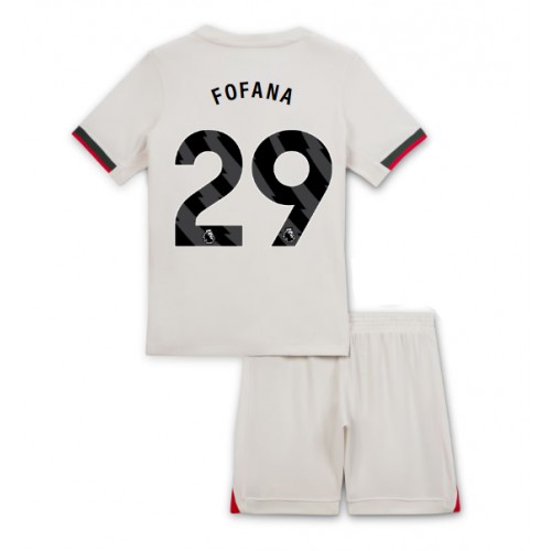 Chelsea Wesley Fofana #29 Replika babykläder Bortaställ Barn 2025-26 Kortärmad (+ korta byxor)